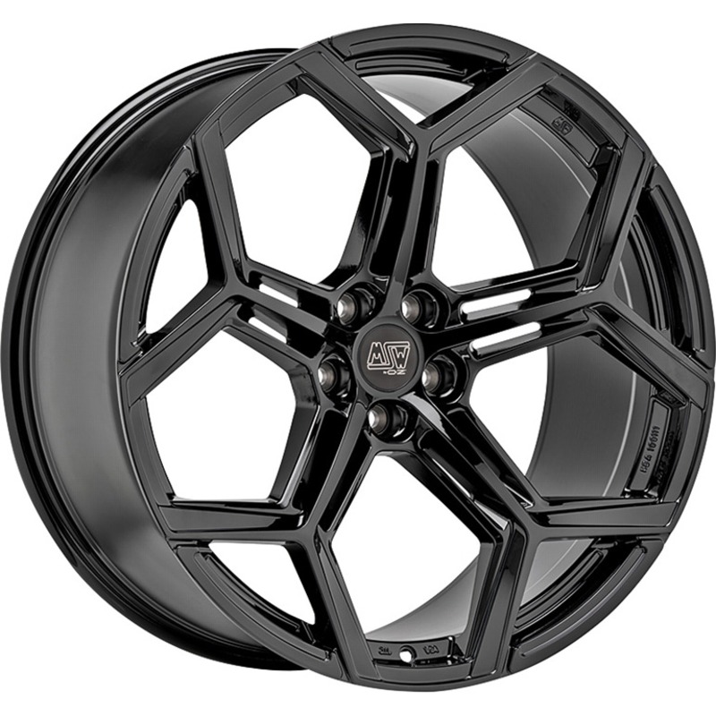 Cerchi in Lega MSW Msw 53 Glossy Black 5 fori 19\" 8X19 ET40 5x112