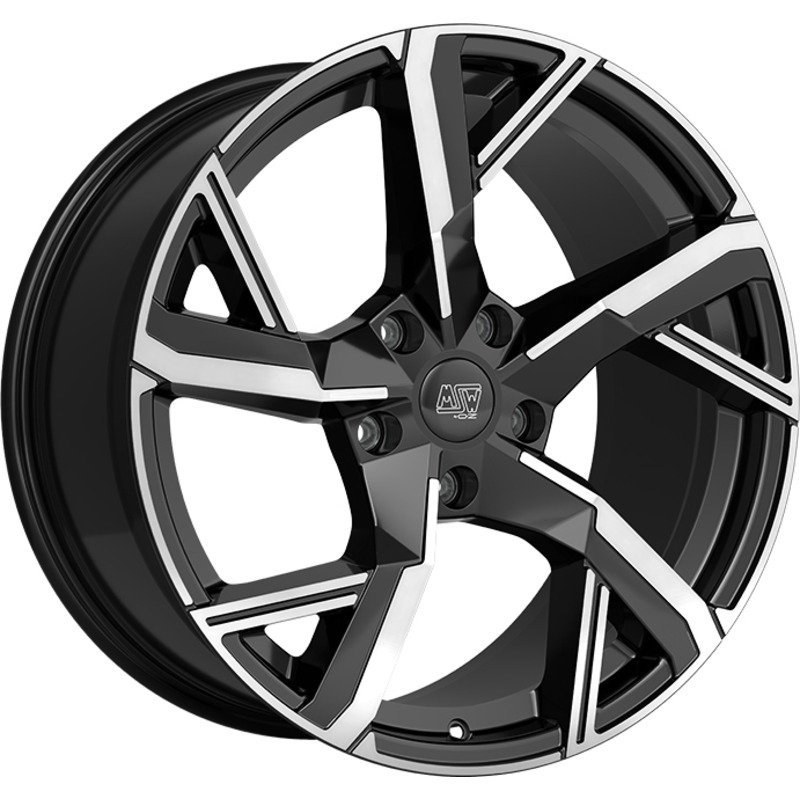 Cerchio MSW Msw 54 Gloss Black Full Polished 5 fori 20\" 8.5X20 ET31 5x130