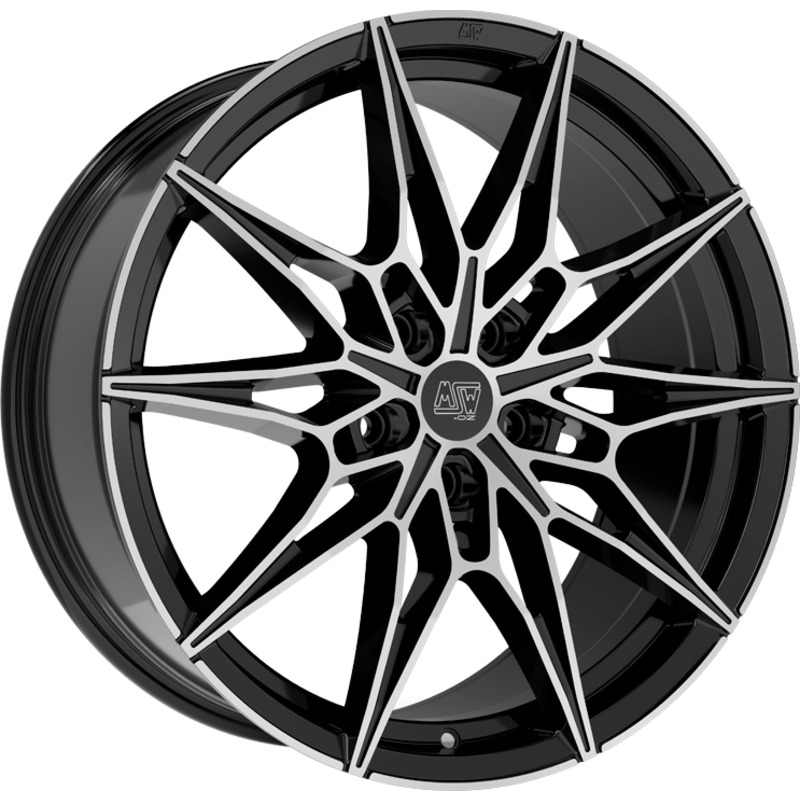 Cerchio MSW Msw 75 Gloss Black Full Polished 5 fori 19\" 8X19 ET29 5x120