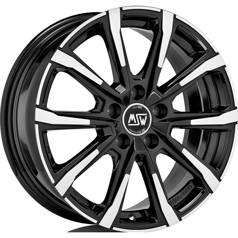 Cerchio MSW Msw 79 Gloss Black Full Polished 5 fori 18\" 7X18 ET40 5x114.3