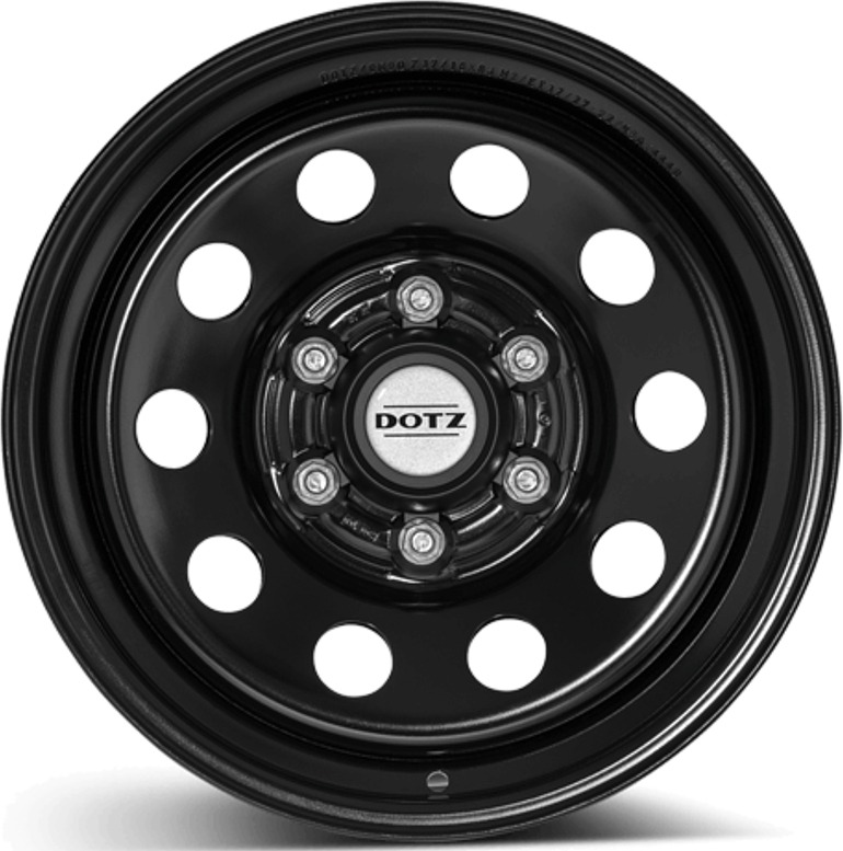 Cerchi in Lega KFZ ALCAR Steel Nero 6 fori 16\" 8X16 ET37 6x130