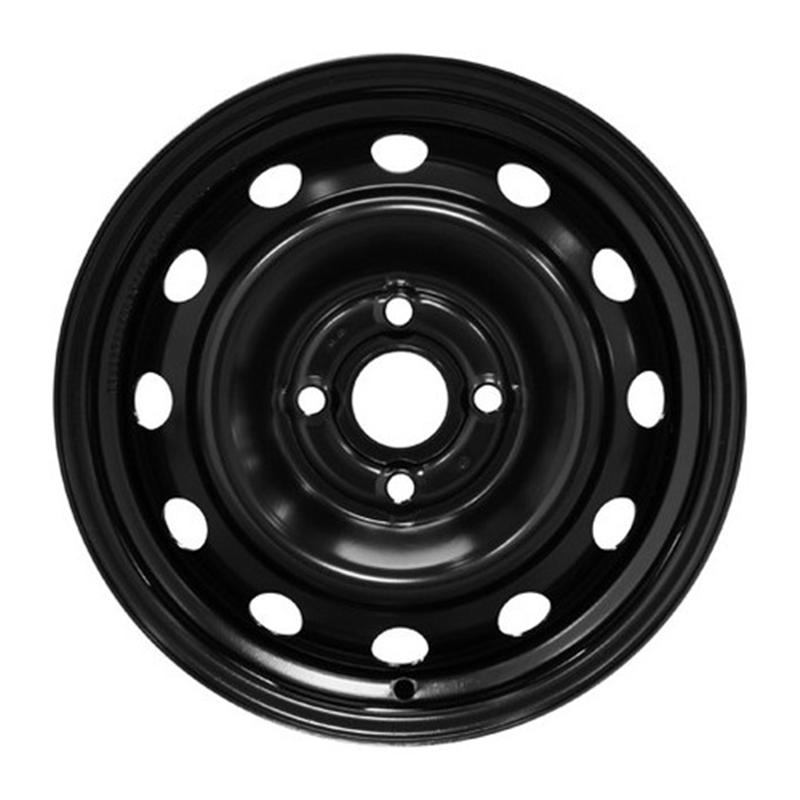 Cerchi in Lega KFZ ALCAR Steel Nero 4 fori 14\" 5.5X14 ET47 4x100