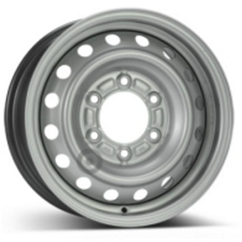 Cerchi in Lega KFZ ALCAR Steel Silver 6 fori 15\" 6.5X15 ET41 6x139.7