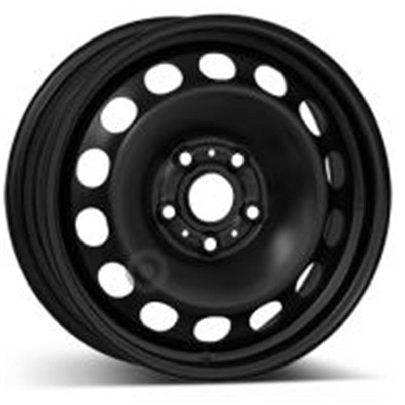 Cerchi in Lega ORIGINALE VOLKSWAGEN Steel Nero 5 fori 16\" 6X16 ET43 5x112