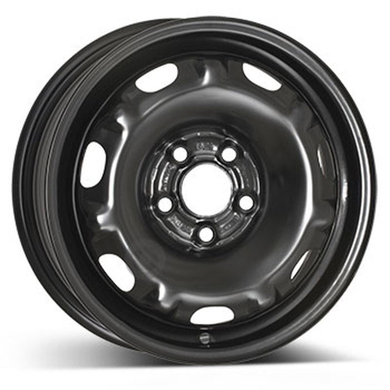 Cerchi in Lega KFZ ALCAR Steel Nero 5 fori 14\" 5X14 ET38 5x100