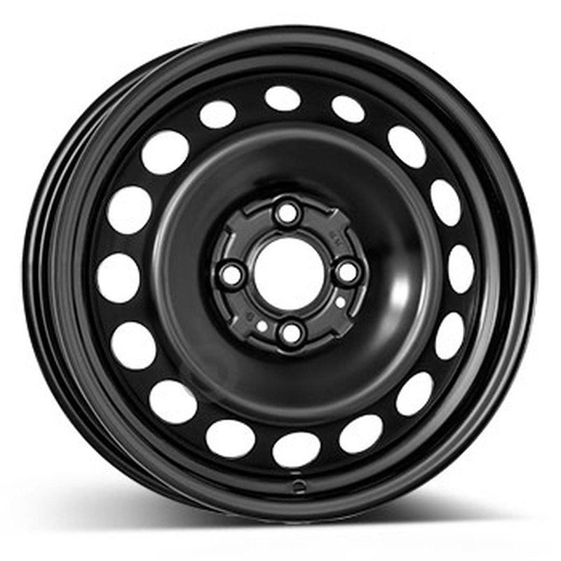 Cerchi in Lega KFZ ALCAR Steel Nero 4 fori 15\" 5X15 ET38 4x100