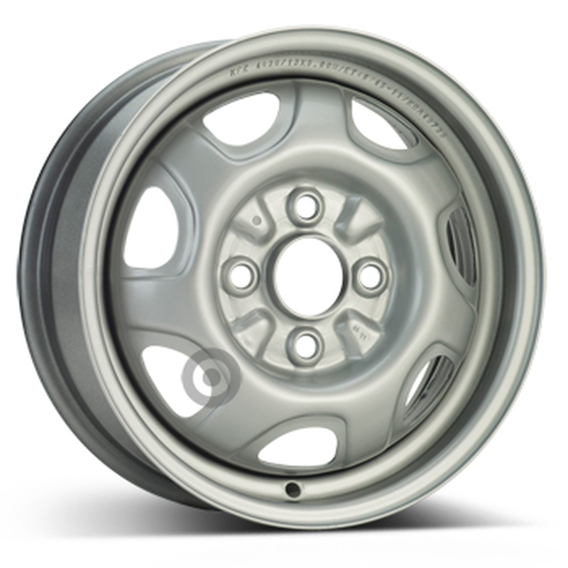 Cerchi in Lega KFZ ALCAR Steel Silver 4 fori 13\" 5X13 ET46 4x100