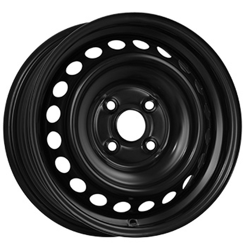 Cerchi in Lega KFZ ALCAR Steel Nero 4 fori 14\" 5.5X14 ET44 4x114.3