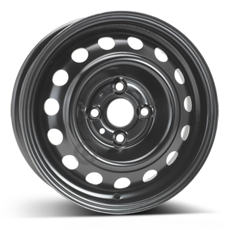 Cerchi in Lega KFZ ALCAR Steel Nero 4 fori 14\" 5X14 ET45 4x100
