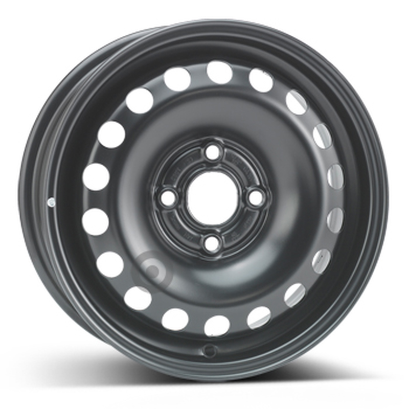 Cerchio KFZ ALCAR Steel Nero 4 fori 14\" 5X14 ET35 4x100