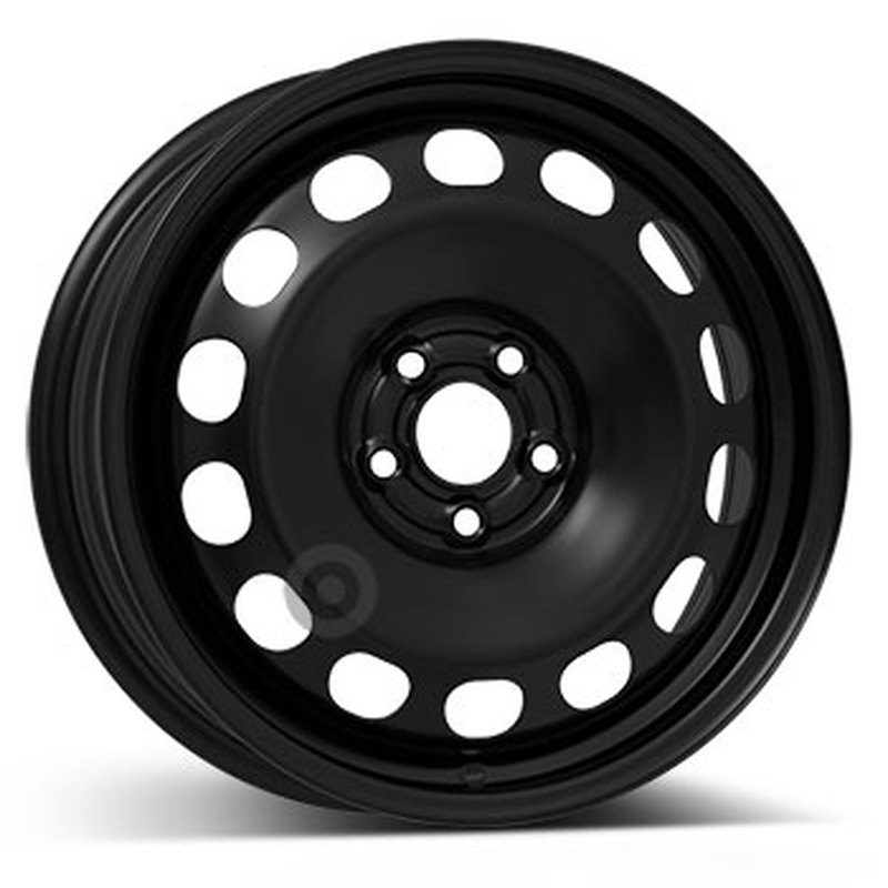 Cerchi in Lega KFZ ALCAR Steel Nero 5 fori 16\" 6X16 ET40 5x100