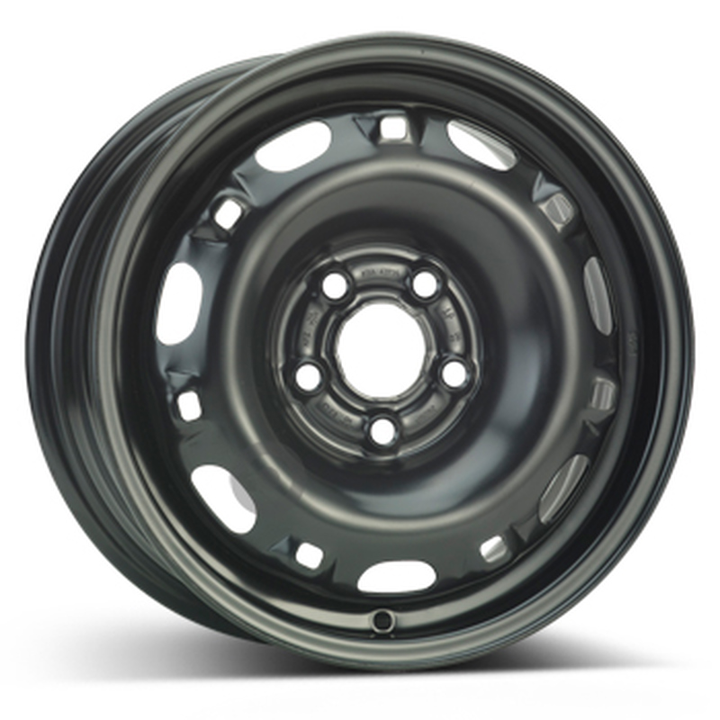 Cerchi in Lega KFZ ALCAR Steel Nero 5 fori 14\" 6X14 ET43 5x100