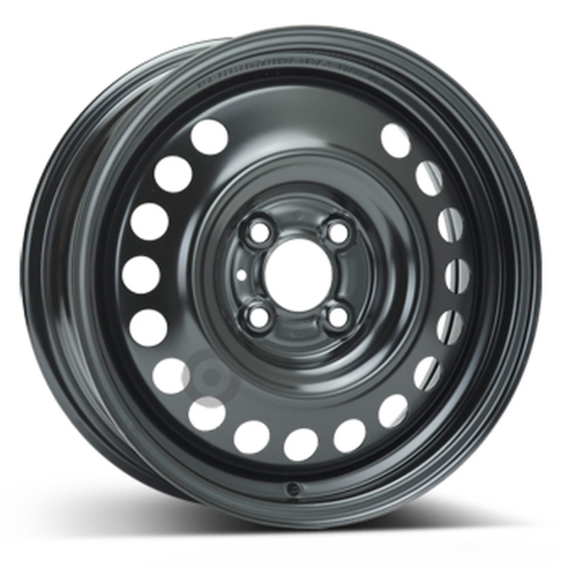 Cerchio KFZ ALCAR Steel Nero 4 fori 15\" 5.5X15 ET40 4x100