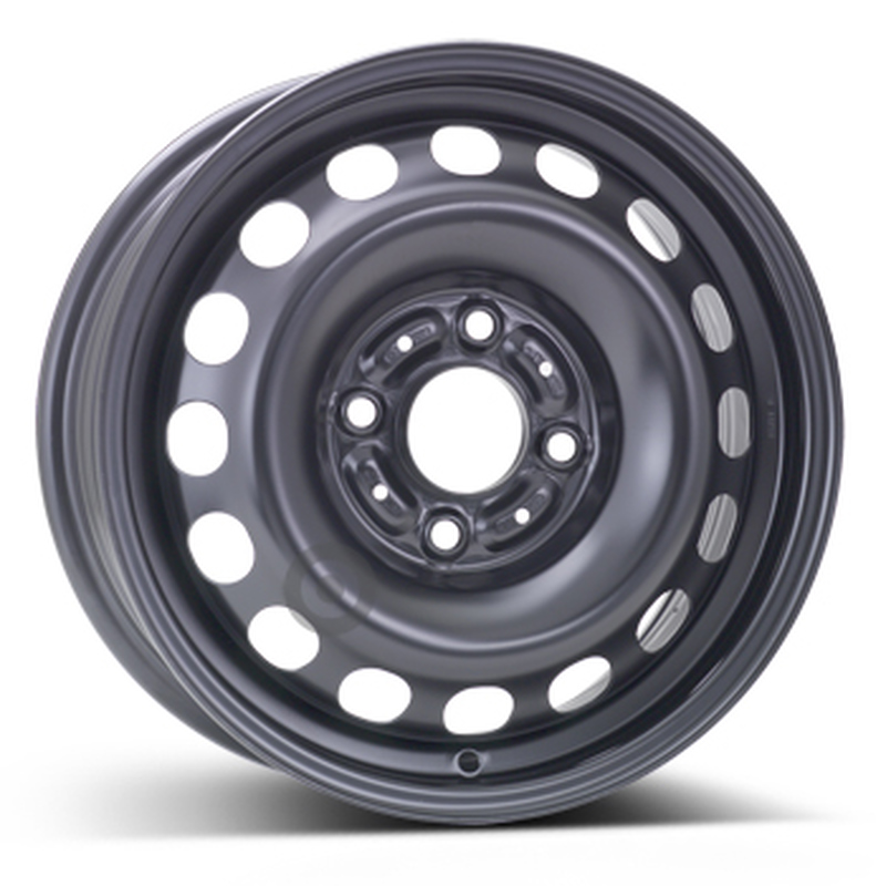 Cerchi in Lega KFZ ALCAR Steel Nero 4 fori 15\" 6X15 ET46 4x114.3