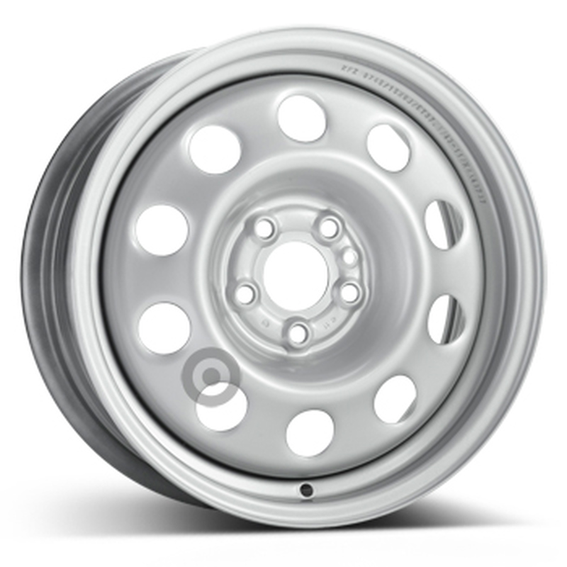 Cerchi in Lega KFZ ALCAR Steel Silver 5 fori 15\" 6X15 ET37.5 5x98