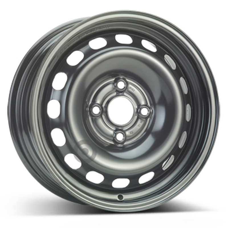 Cerchi in Lega KFZ ALCAR Steel Nero 4 fori 15\" 6X15 ET37 4x108