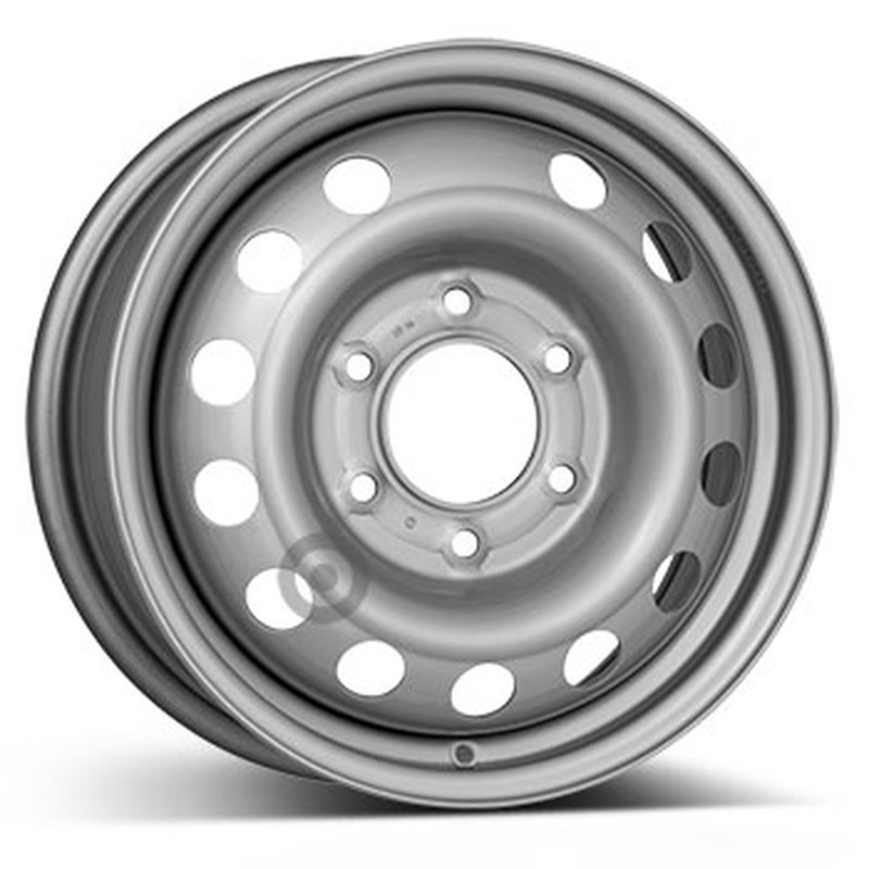 Cerchi in Lega KFZ ALCAR Steel Silver 6 fori 16\" 6.5X16 ET56 6x139.7