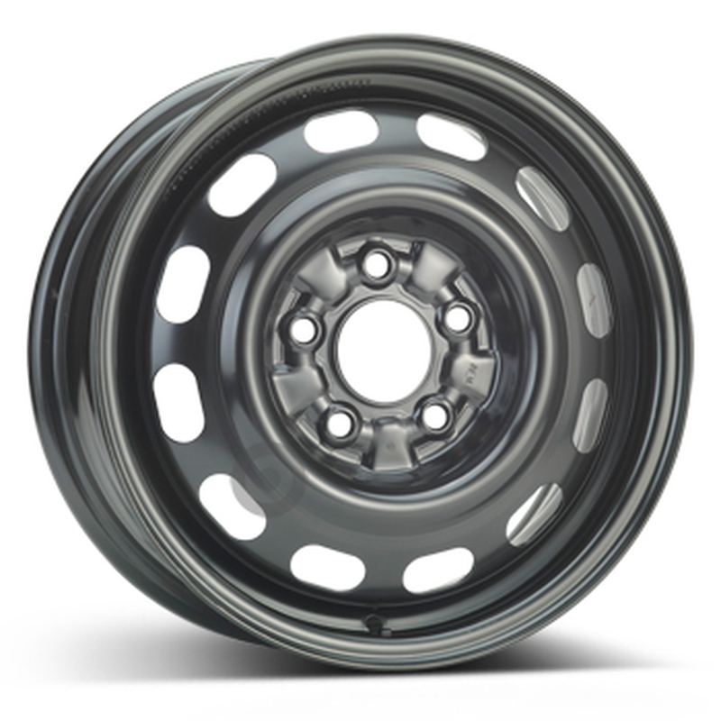 Cerchi in Lega KFZ ALCAR Steel Nero 5 fori 15\" 6X15 ET50 5x114.3