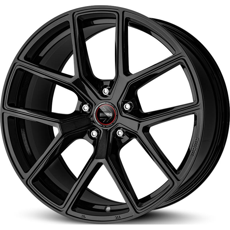 Cerchio MOMO WHEELS RF-01 Sturdust Glossy Black 5 fori 19\" 8.5X19 ET47 5x112