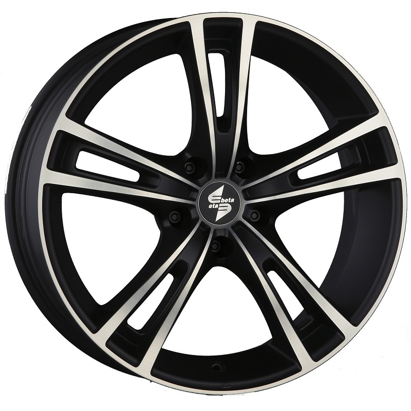 Cerchi in Lega ETA BETA Rochel Matt Black Full Polish 5 fori 16\" 7X16 ET35 5x98