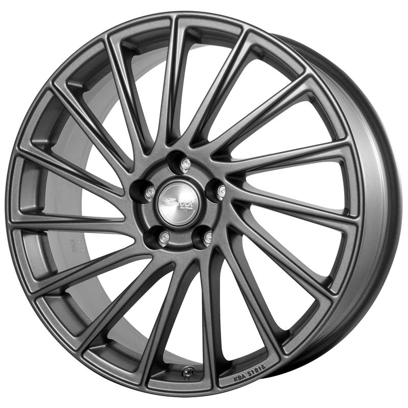 Cerchio BROCK B39 Graphite Opaco 5 fori 17\" 7X17 ET46 5x100