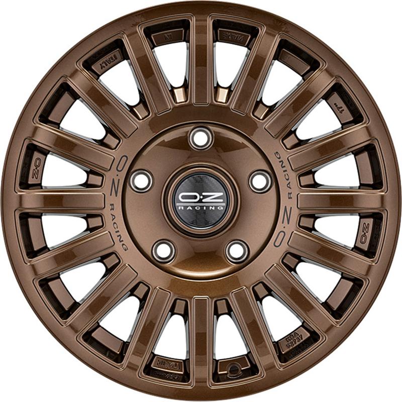 Cerchio OZ RACING Rally Raid Gloss Bronze Black Lettering 5 fori 17\" 8X17 ET35 5x112