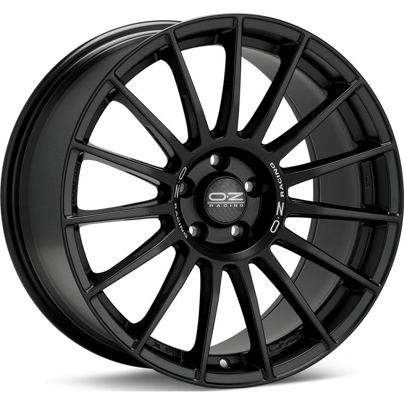 Cerchio OZ RACING Superturismo lm Matt Black Silver Lettering 5 fori 19\" 8.5X19 ET38 5x112
