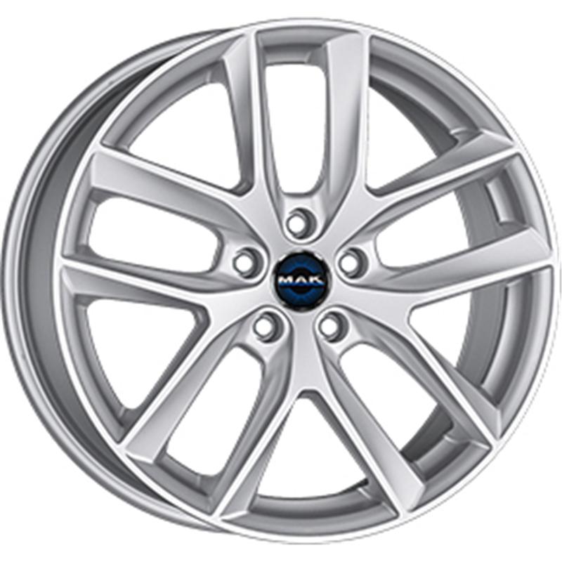 Cerchi in Lega MAK Voltage Silver 5 fori 19\" 9.5X19 ET45 5x114.3