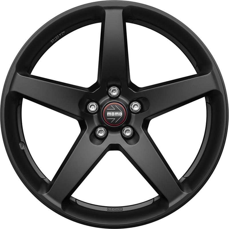 Cerchio MOMO WHEELS Five Nero Opaco 5 fori 16\" 7X16 ET40 5x108