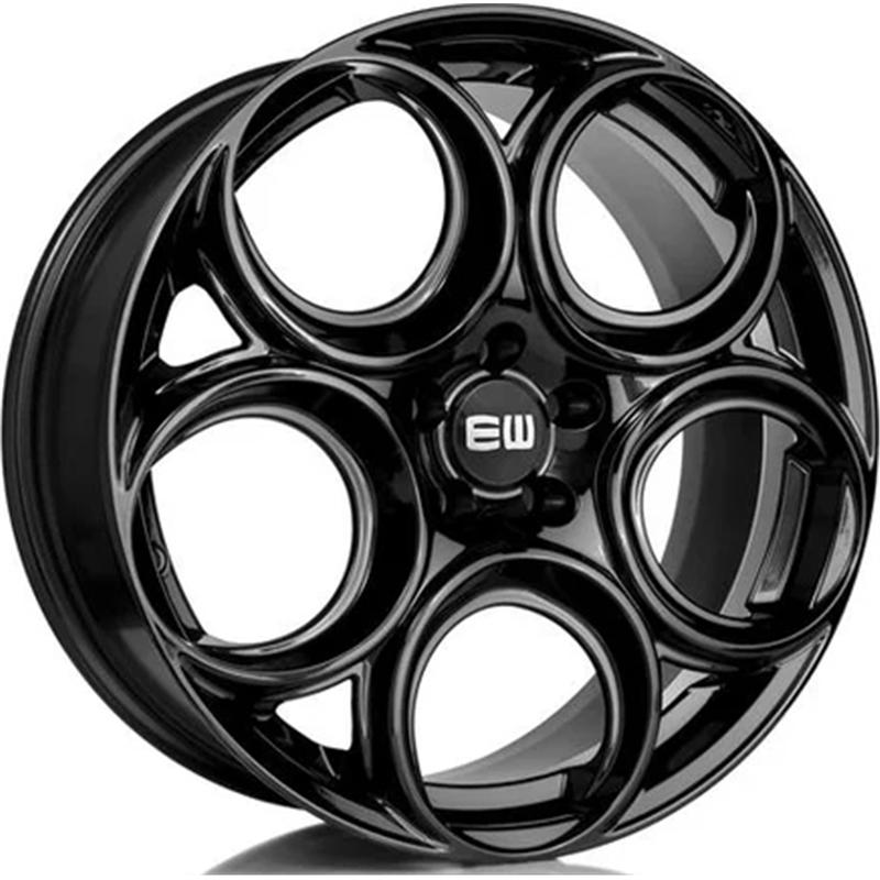 Cerchio EW Ew24 Veloce Black 5 fori 19\" 8X19 ET34 5x110