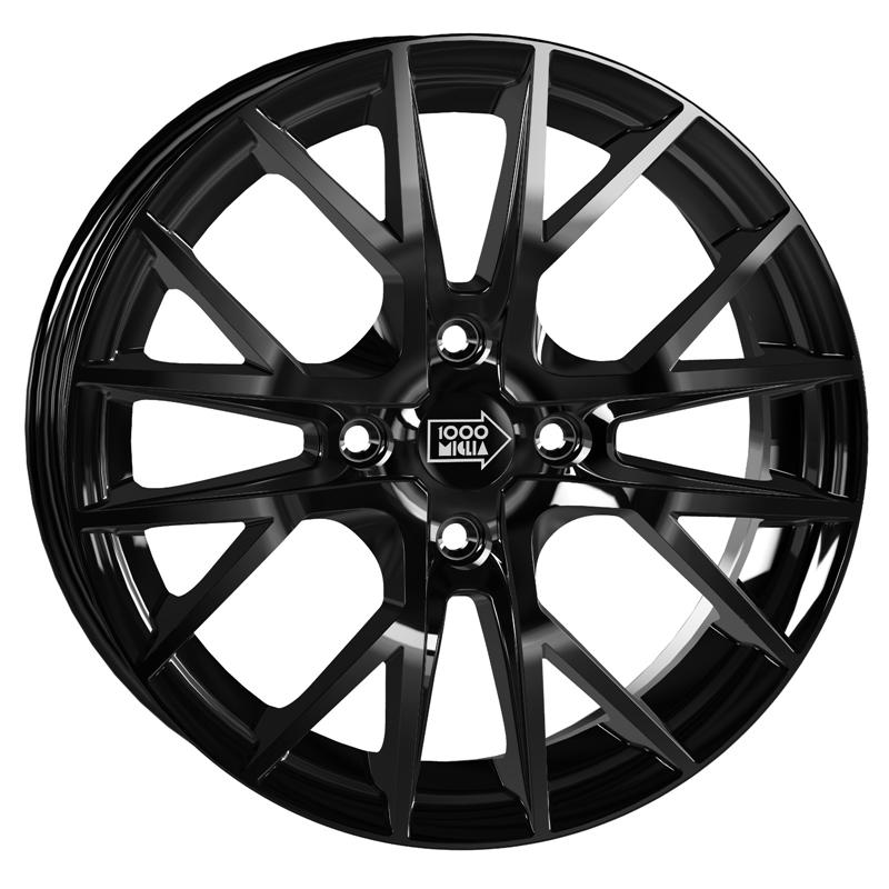 Cerchio MILLE MIGLIA Mm10094 Gloss Black 4 fori 16\" 6.5X16 ET35 4x98
