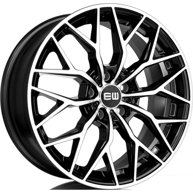 Cerchio EW Ew22 Viper X Black Polished 5 fori 19\" 8X19 ET35 5x112