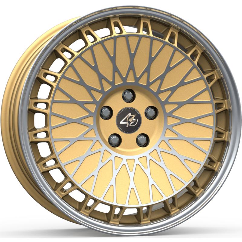 Cerchio ETA BETA Eb40 Matt Gold Lip face Polish 5 fori 19\" 8.5X19 ET45 5x112