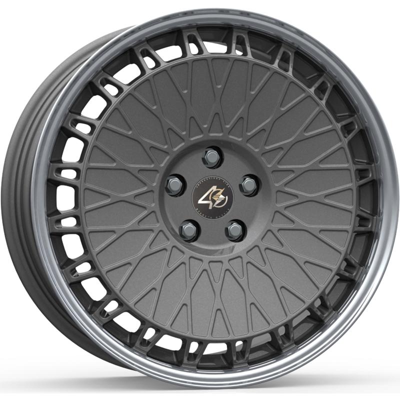 Cerchi in Lega ETA BETA Eb40 Shiny Anthracite Lip Polish 5 fori 19\" 8.5X19 ET25 5x112