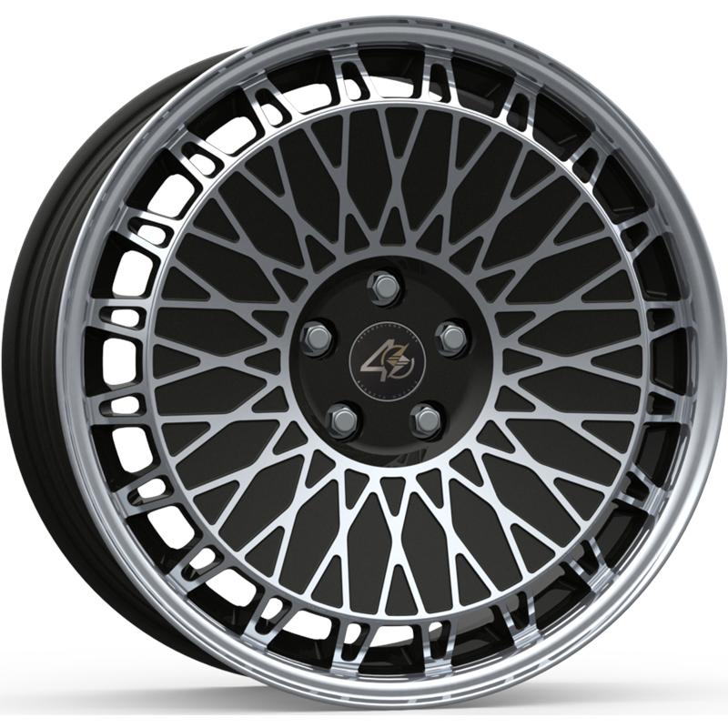 Cerchi in Lega ETA BETA Eb40 Shiny Black Full Polish 5 fori 19\" 8.5X19 ET45 5x114.3