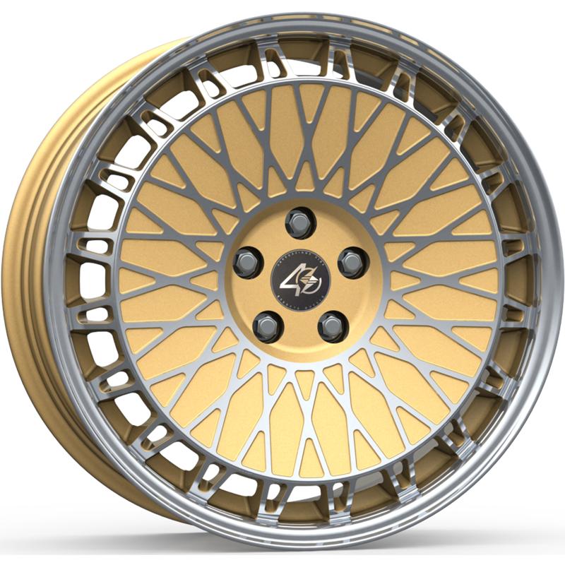 Cerchi in Lega ETA BETA Eb40 Shiny Gold Full Polish 5 fori 19\" 8.5X19 ET50 5x108