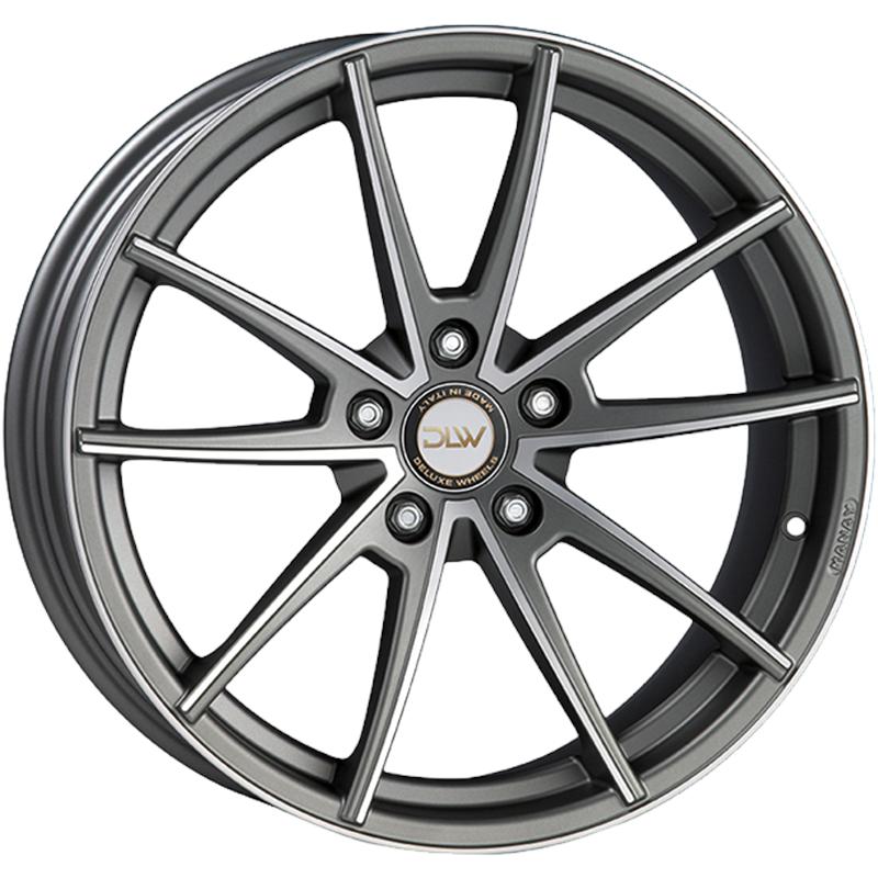 Cerchi in Lega ETA BETA Manay Shiny Anthracite Full Polish 5 fori 19\" 8.5X19 ET39 5x112
