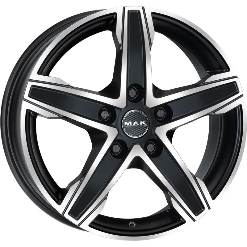 Cerchi in Lega MAK King5 Ice Black 5 fori 18\" 7.5X18 ET50 5x160