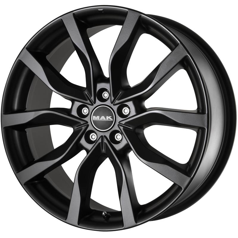 Cerchi in Lega MAK Highlands Matt Black 5 fori 20\" 8.5X20 ET45 5x100