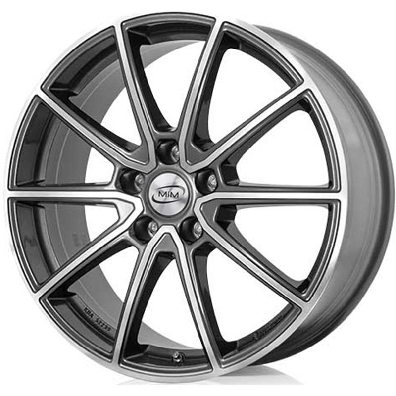 Cerchio RC DESIGN Rc32 Graphite Lucido Diamantato 5 fori 18\" 7.5X18 ET39 5x112