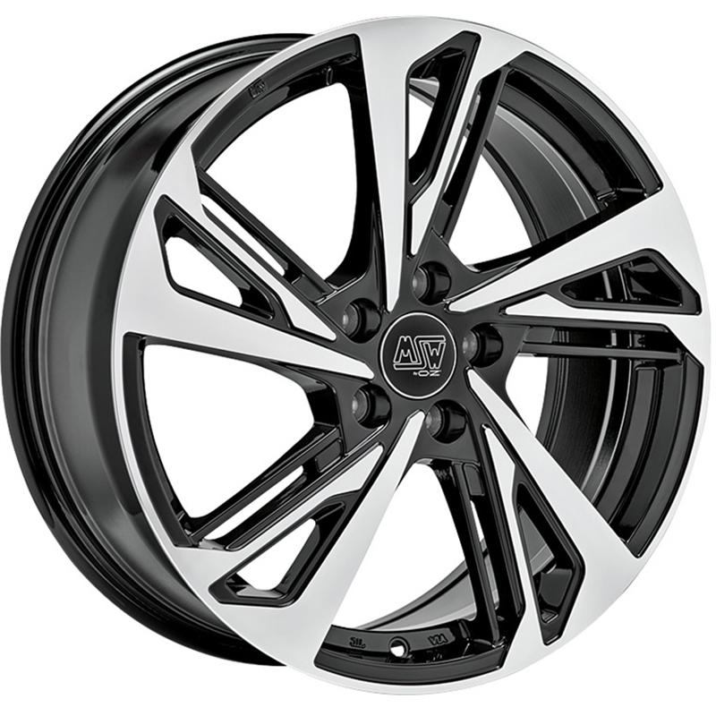 Cerchio MSW Msw 60 Gloss Black Full Polished 5 fori 18\" 8X18 ET40 5x112