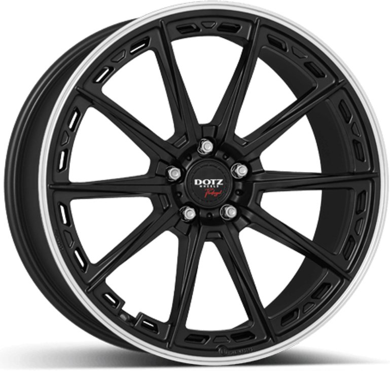 Cerchio DOTZ Sonoma Matt Black Lip Polish 5 fori 19\" 8X19 ET45 5x114.3