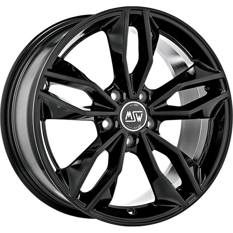 Cerchio MSW Msw 71 Glossy Black 5 fori 19\" 8X19 ET45 5x112