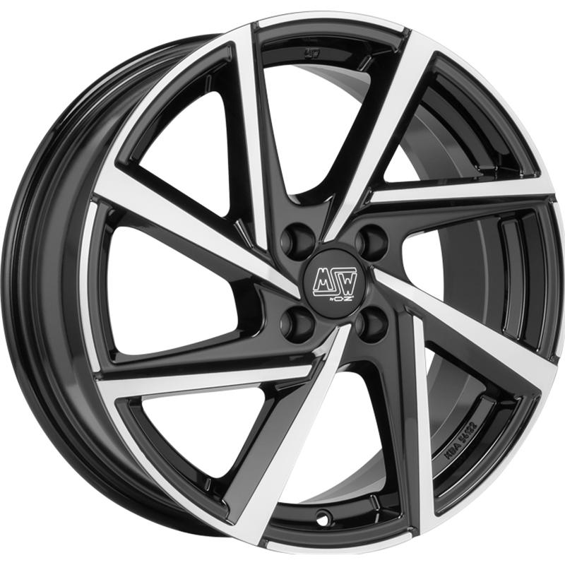 Cerchio MSW Msw 80-4 Gloss Black Full Polished 4 fori 15\" 6X15 ET35 4x100