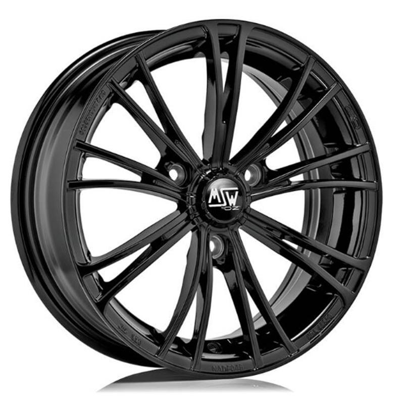 Cerchio MSW X2 Glossy Black 3 fori 15\" 5.5X15 ET30 3x112
