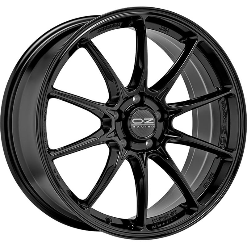 Cerchio OZ RACING Hyper Gt Hlt Glossy Black 5 fori 17\" 7.5X17 ET35 5x100
