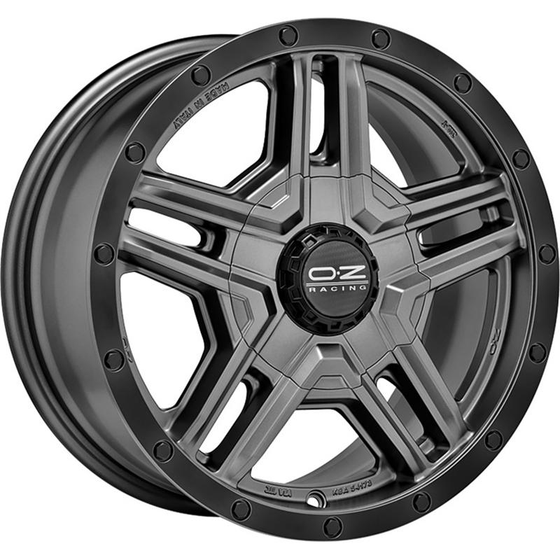 Cerchio OZ RACING Rally Adventure Matt Graphite Black Lip 5 fori 17\" 8X17 ET35 5x112