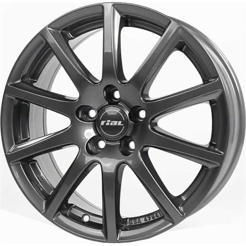 Cerchio RIAL Milano Titanium 5 fori 17\" 7X17 ET47 5x108