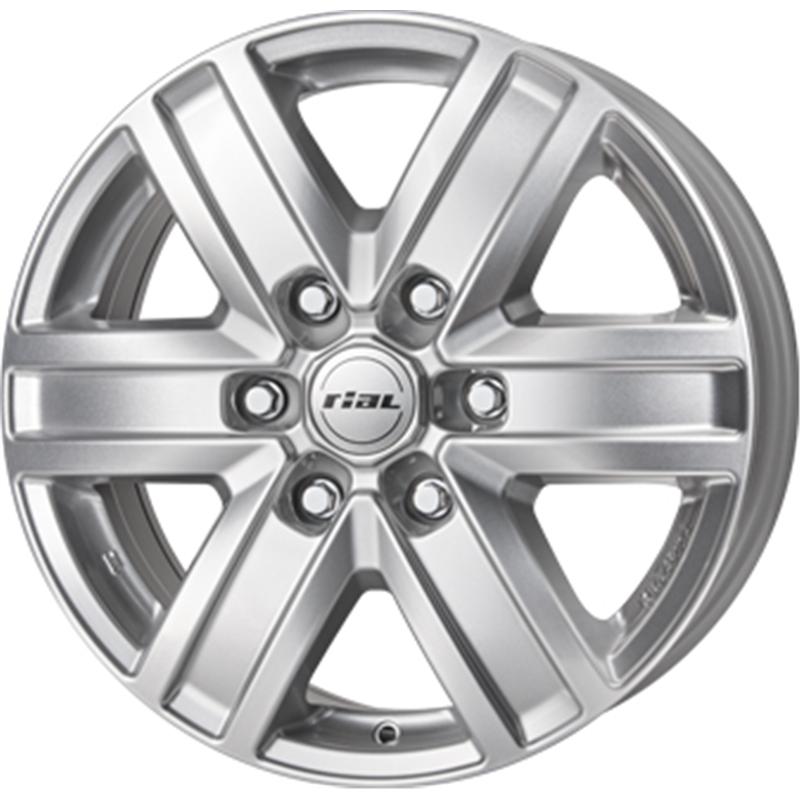 Cerchio RIAL Transporter 6 Polar Silber 6 fori 16\" 6.5X16 ET62 6x130