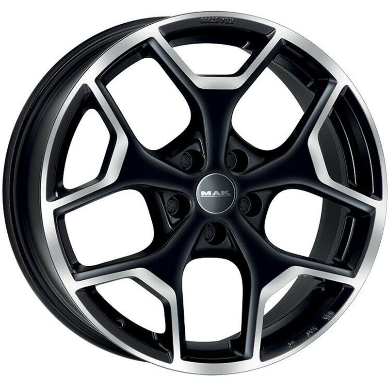 Cerchi in Lega MAK Liberty Black Mirror 5 fori 17\" 7.5X17 ET44 5x127